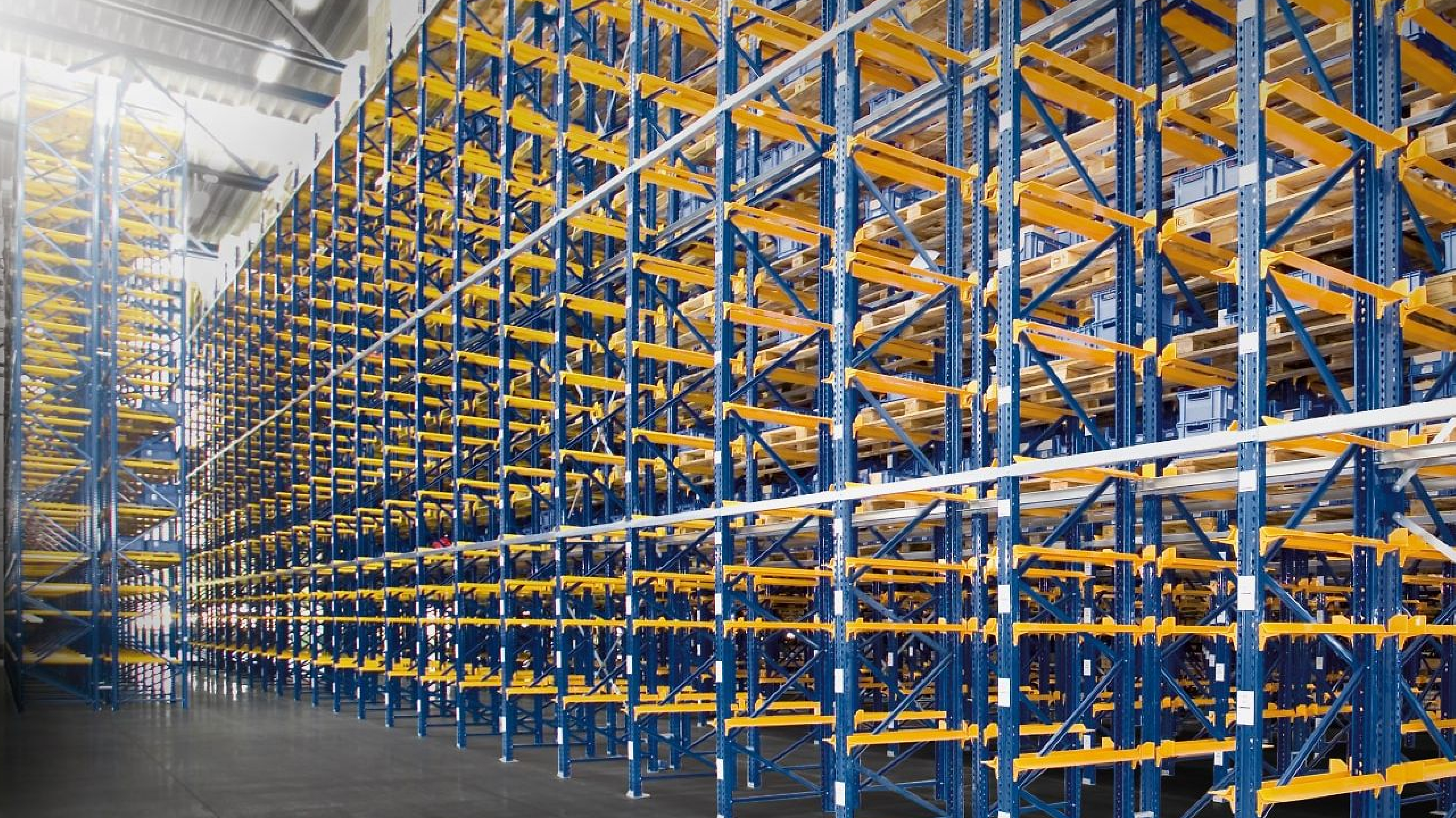 shelves in factory
