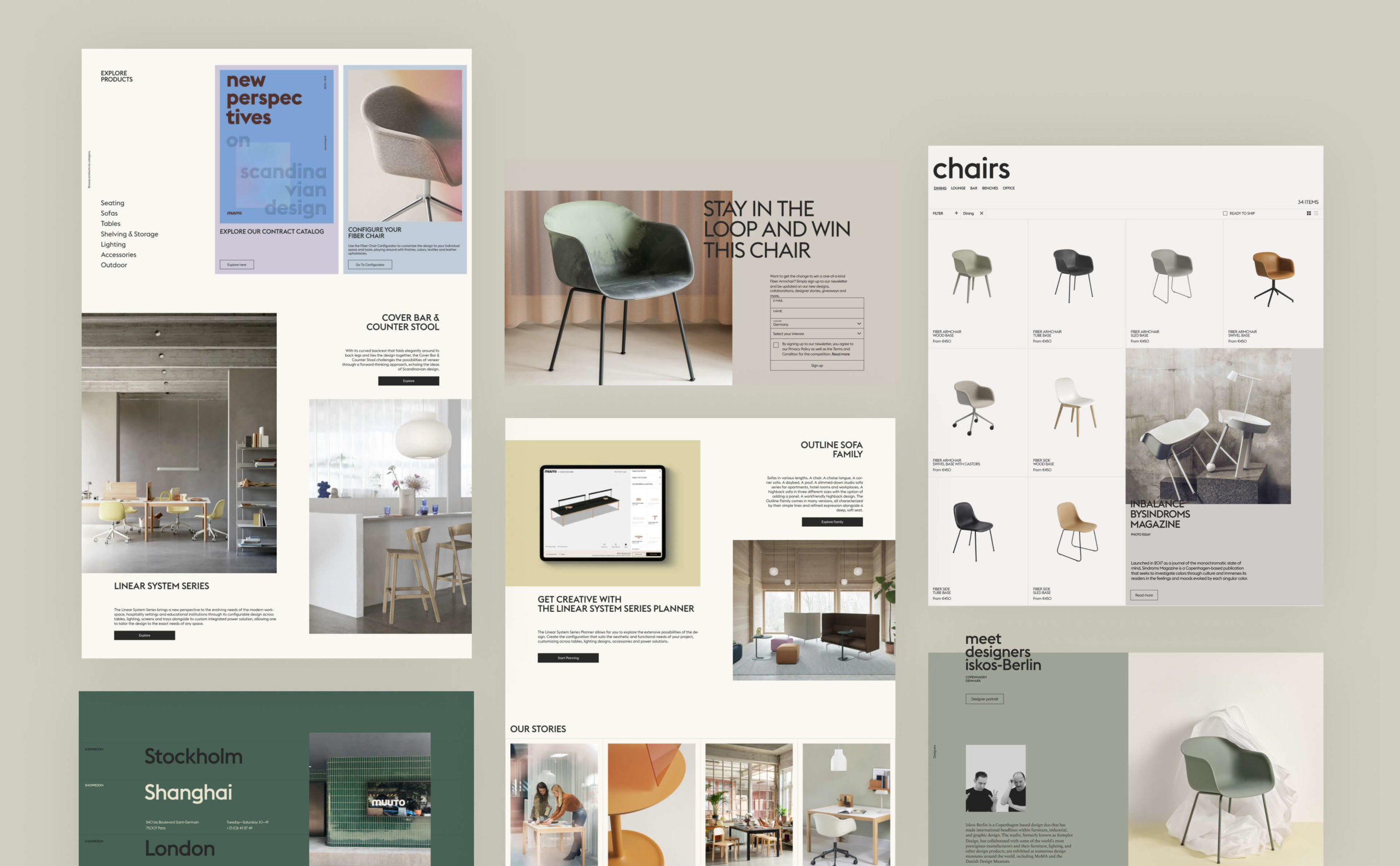 Website elements showcasing Mutto's products