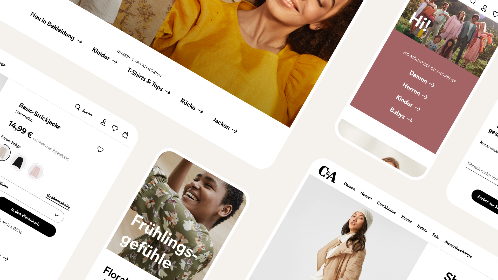 C&A website shots