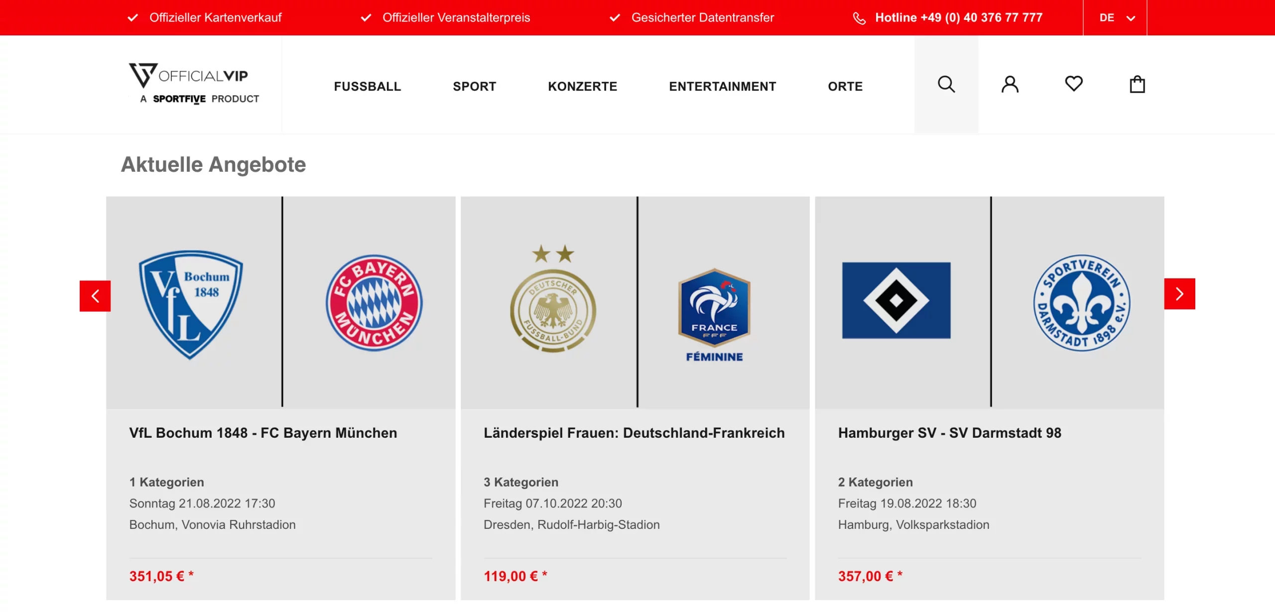 State-of-the-Art Frontend für Sportfive von DEPT®