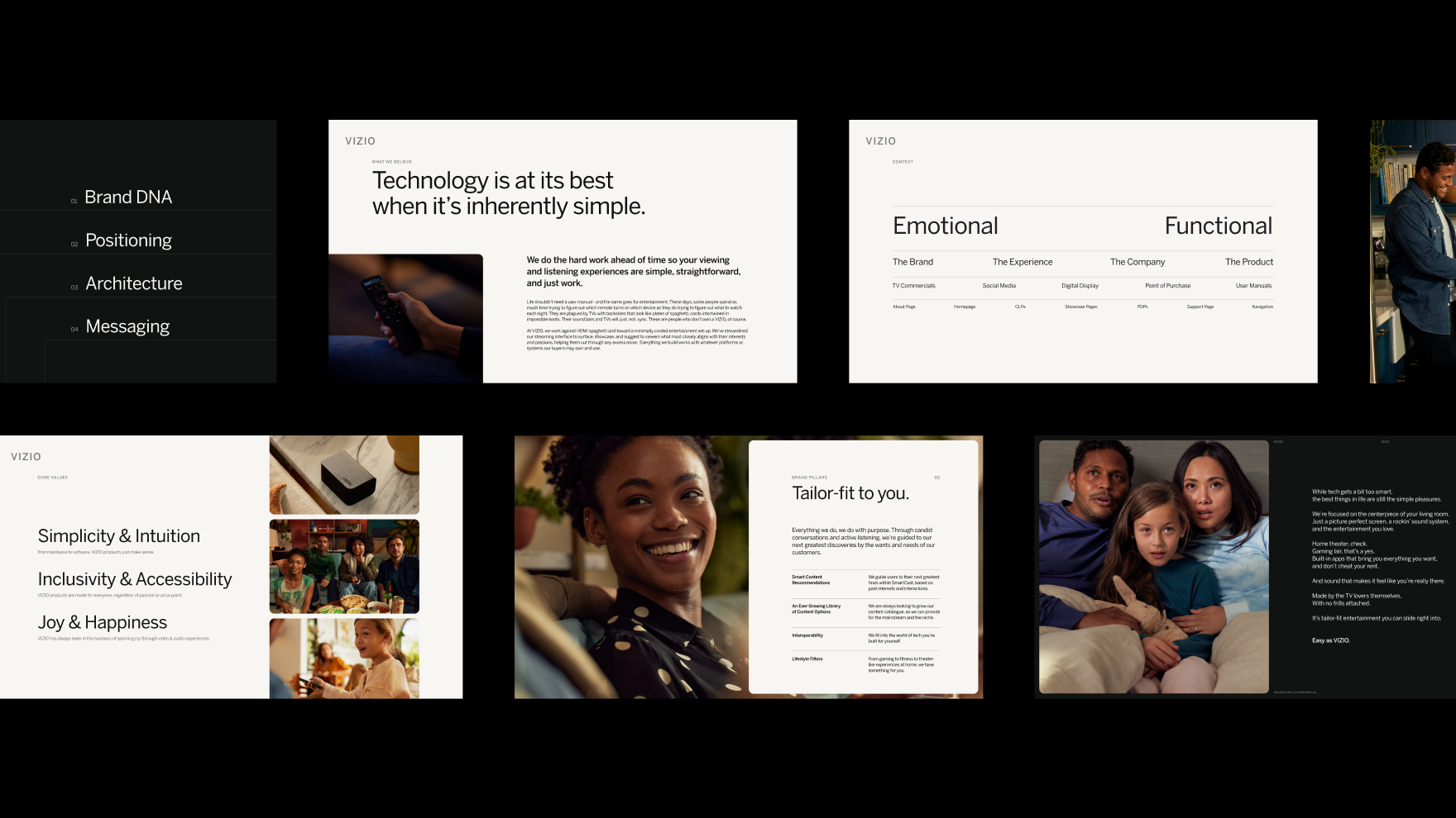 VIZIO design strategy slides