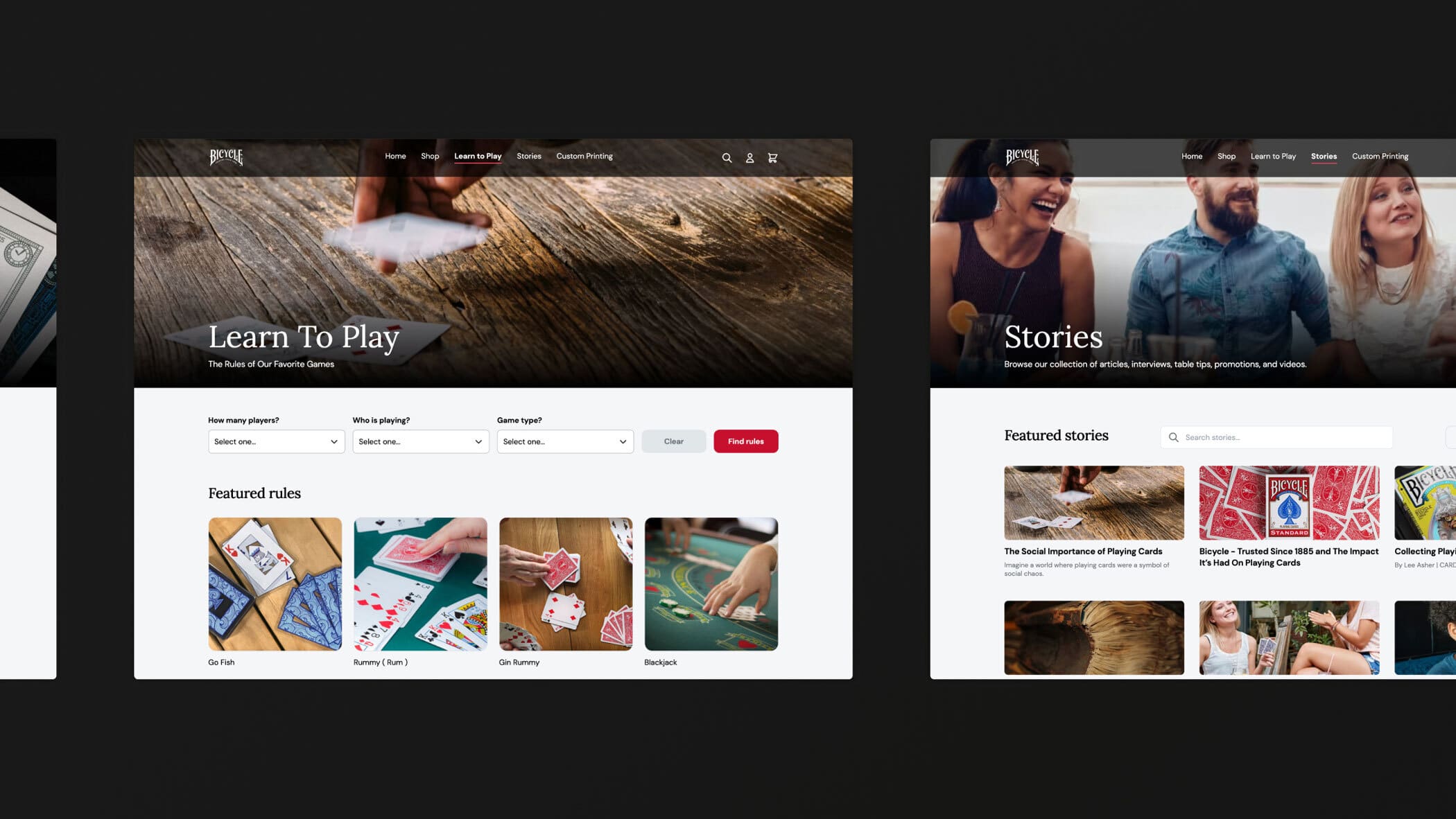 bicycle playing cards website