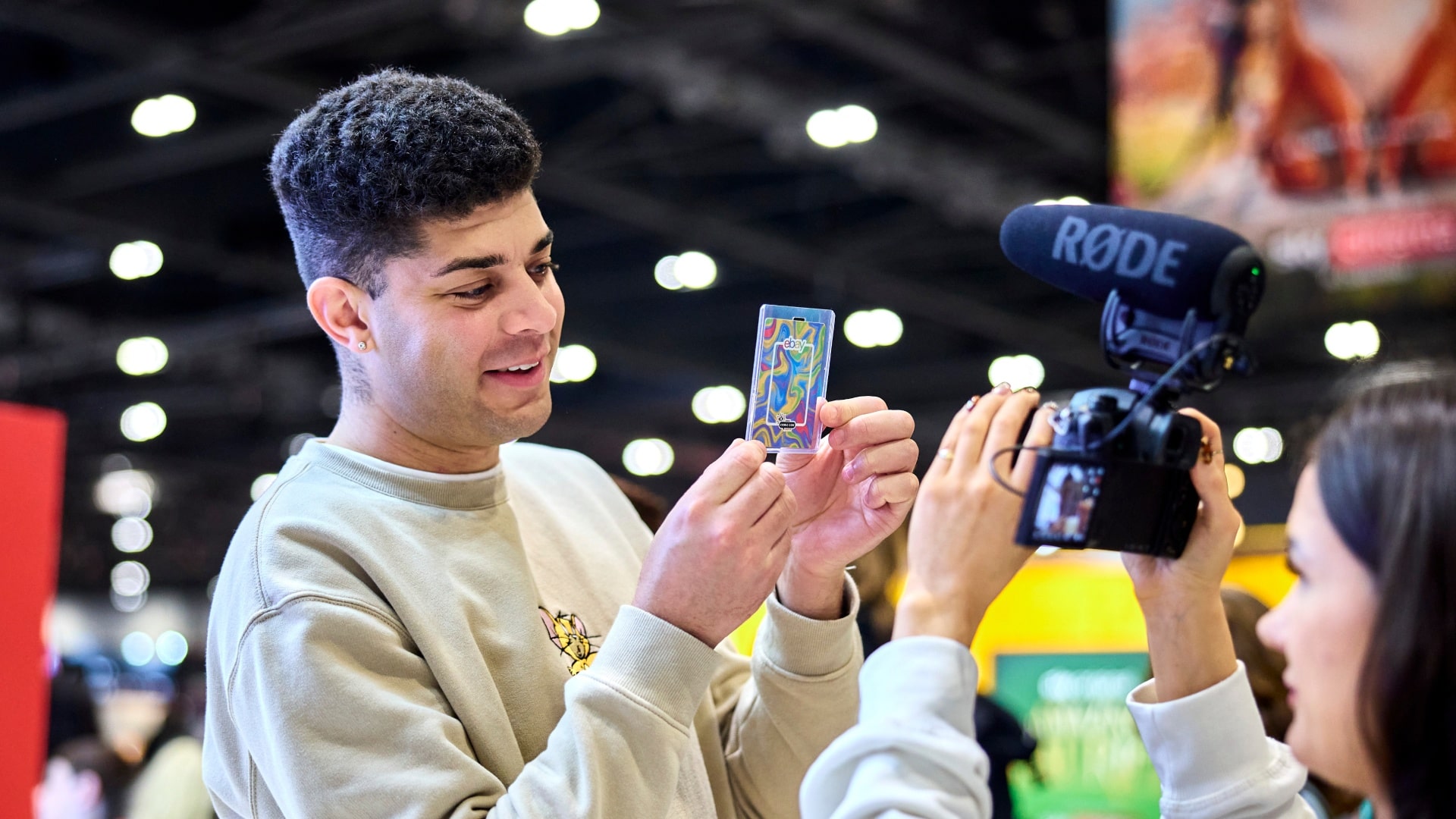 Man speaking to camera