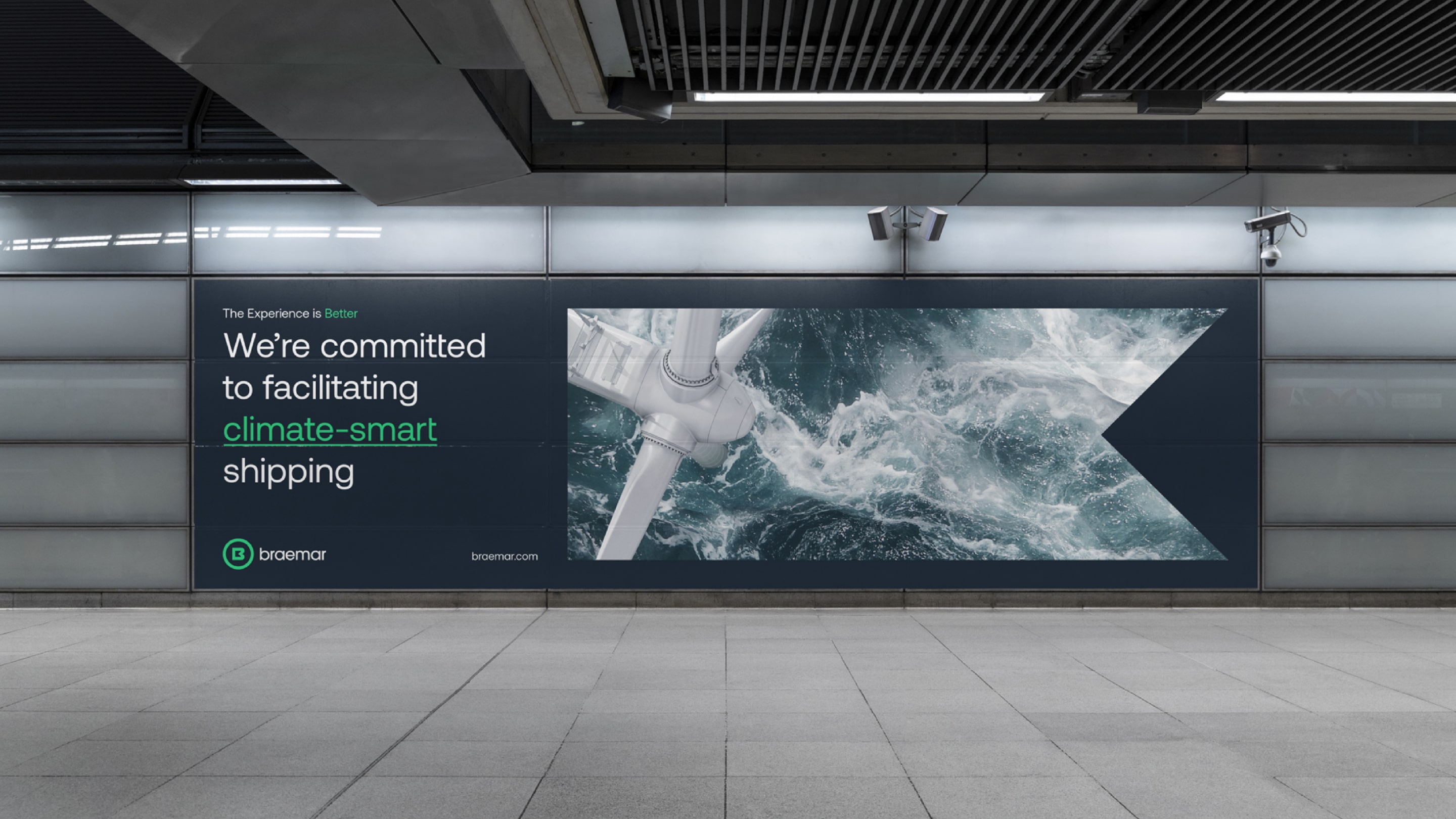 Braemar advert on a billboard