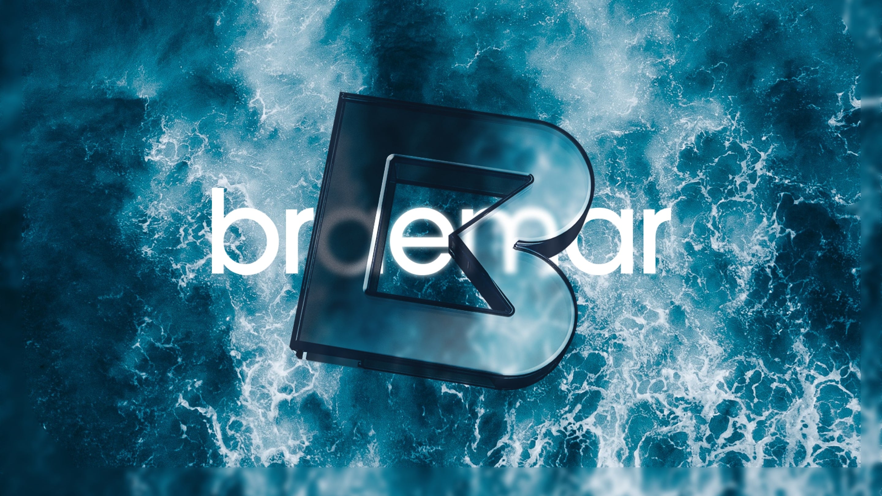 Braemar logo on a background of water