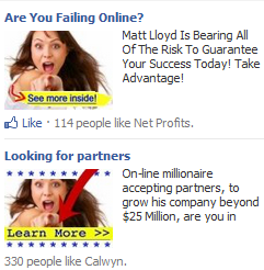 Two identical photos used in two different ads. 