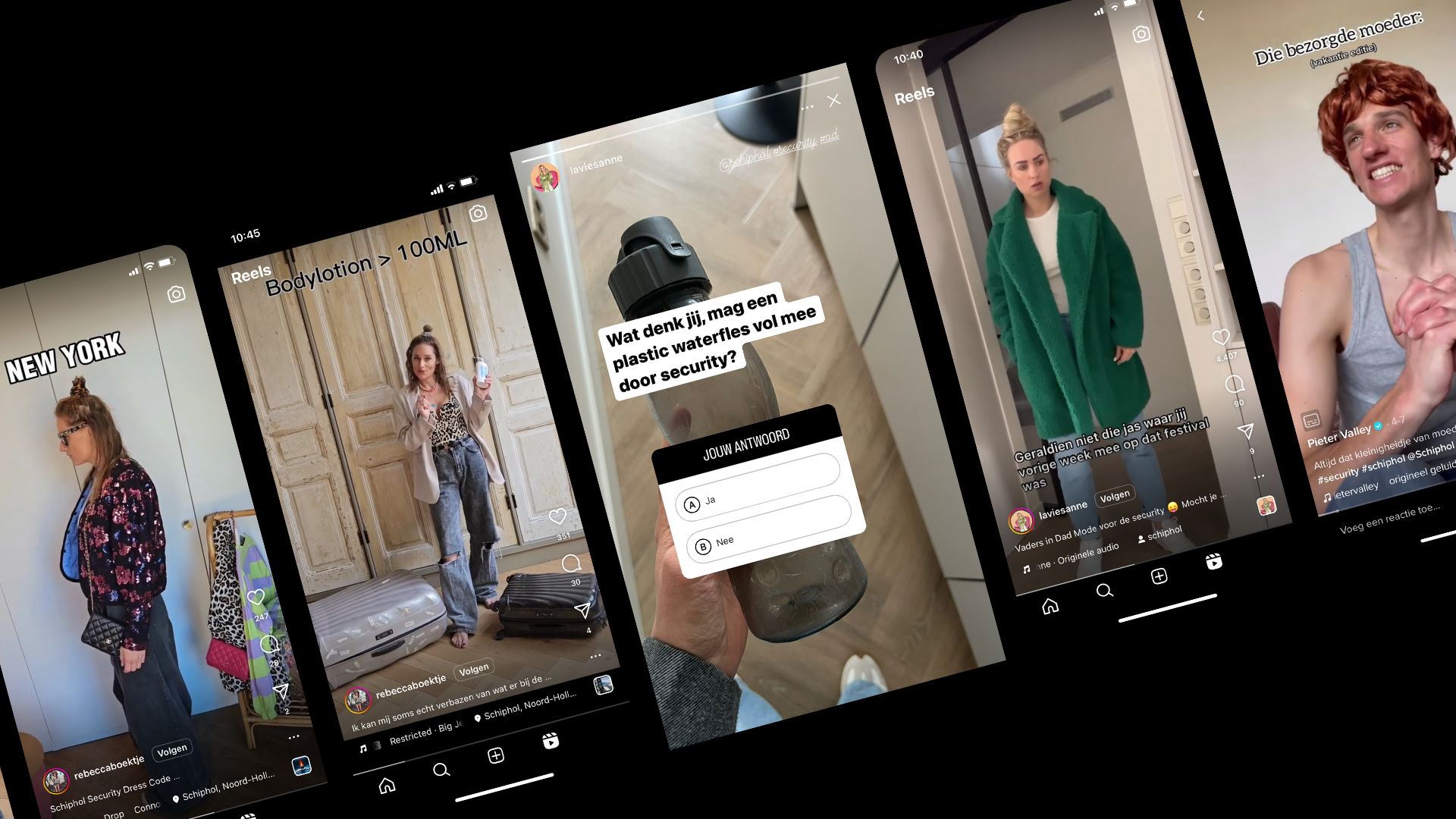 Schiphol influencer marketing campaign