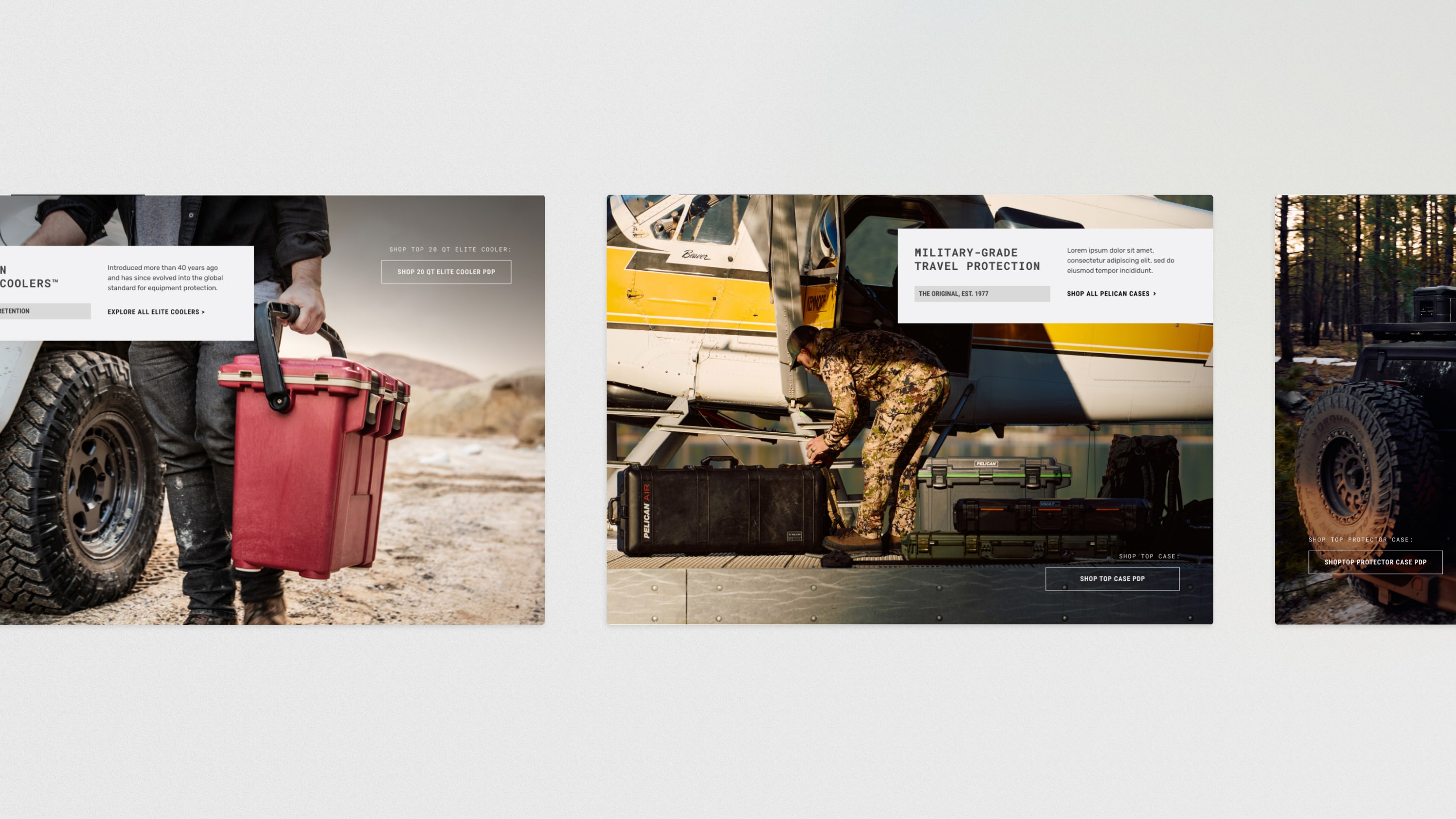 Pelican commerce design features