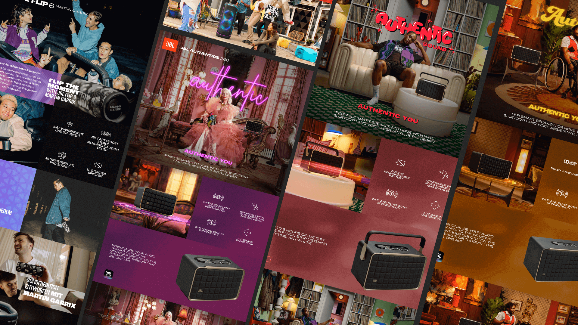 JBL app screenshots