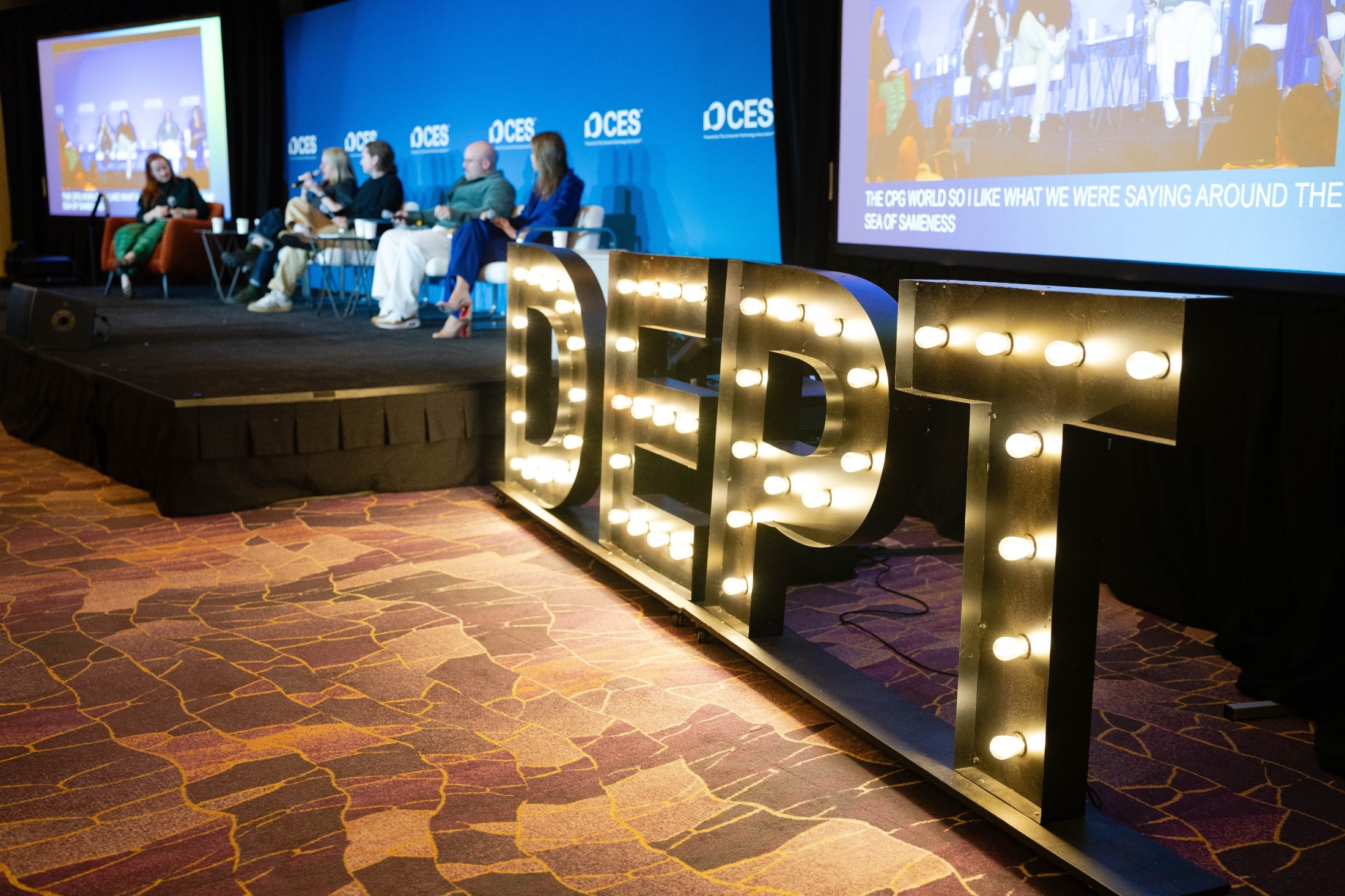 DEPT sign at CES