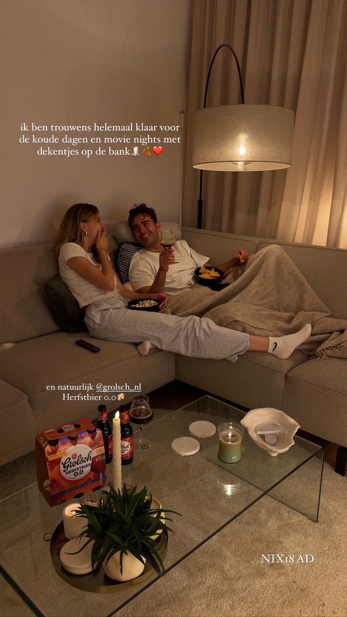 Instagram story for Grolsch campaign