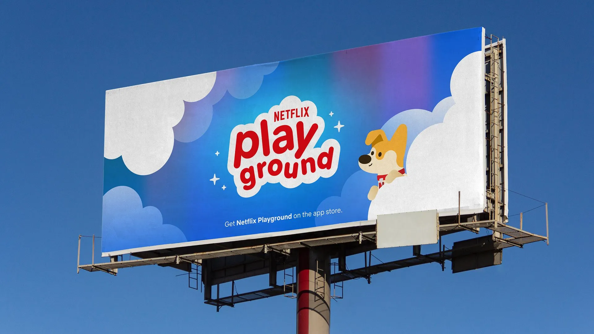 Netlfix Playground billboard mockup