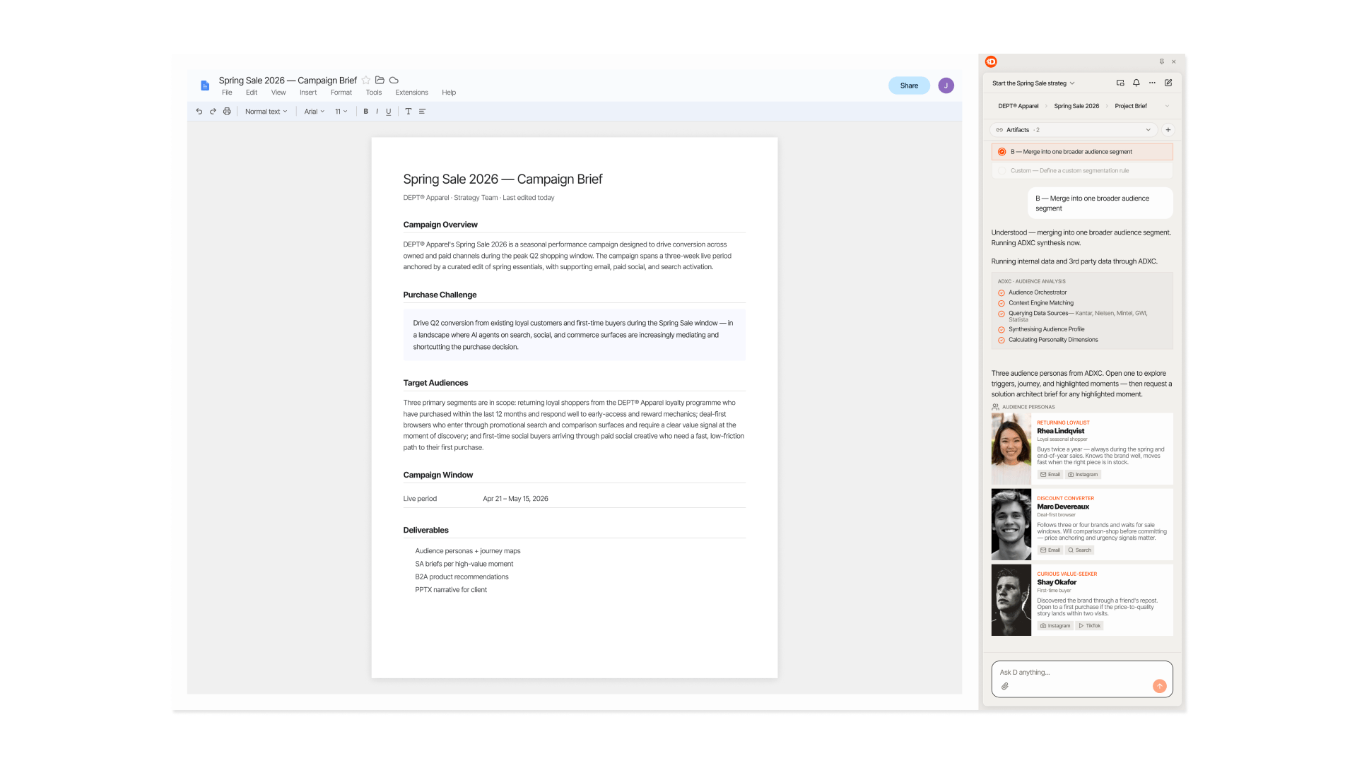 Deptify screenshot
